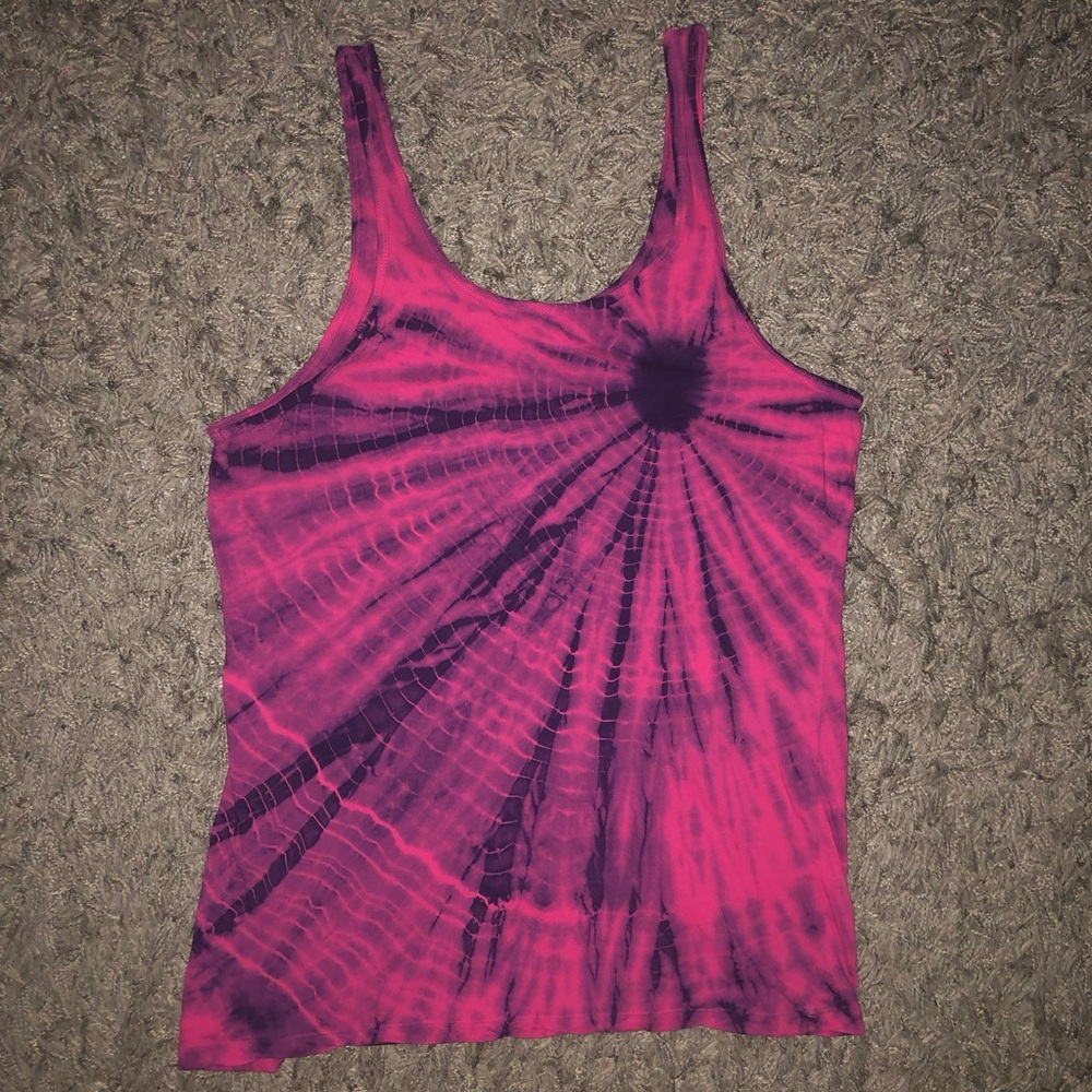 Stranded Tie Dye Tank Top, Size XXL